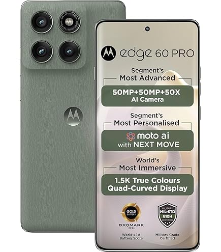 Motorola Edge 60 5G ( Pantone Gibraltar Sea , 256 GB) (12 GB RAM